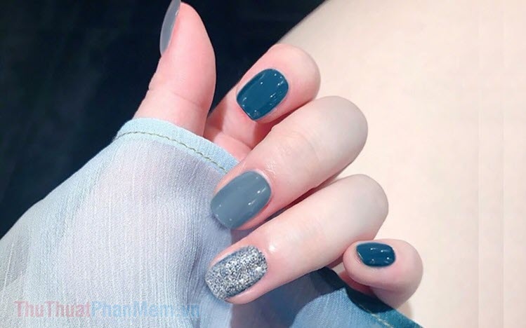 Những mẫu nail màu xanh nhạt đẹp nhất