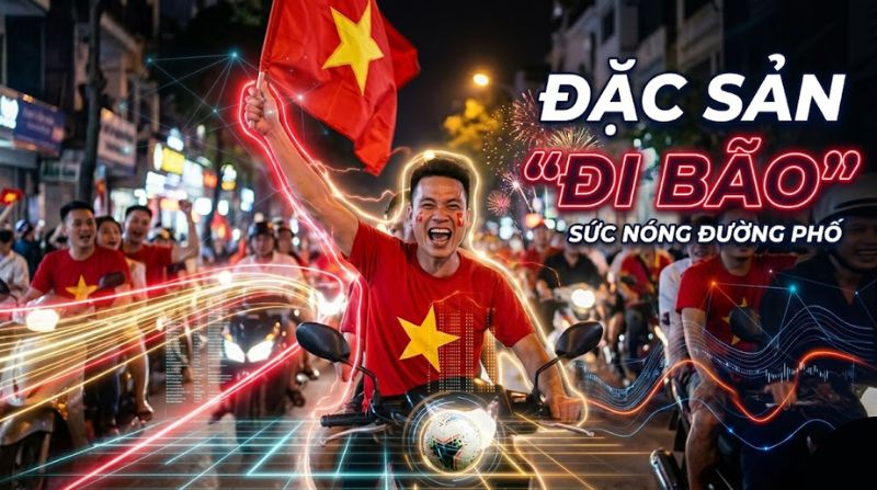 Đi bão là gì? Văn hóa xuống đường mừng bóng đá Việt