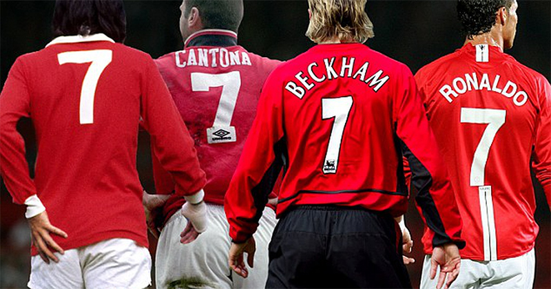 Biểu tượng chiếc áo số 7 của các tiền đạo cánh